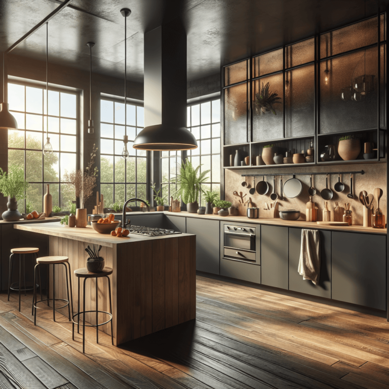 anthrazitfarbene Boho Style Küche-Lübeck