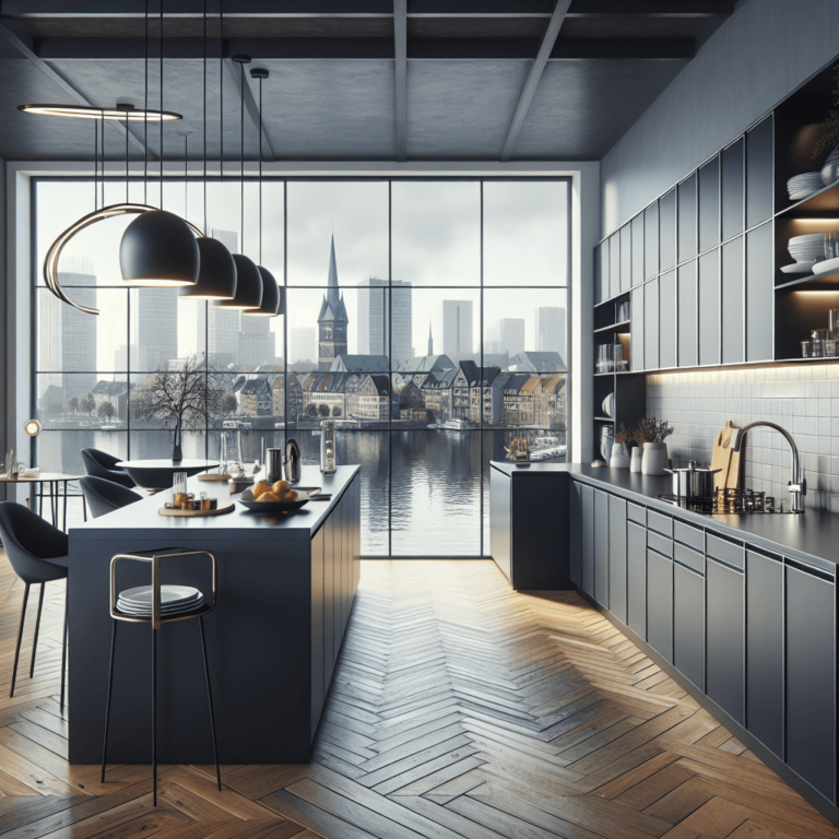 anthrazitfarbene Design Küche-Lübeck