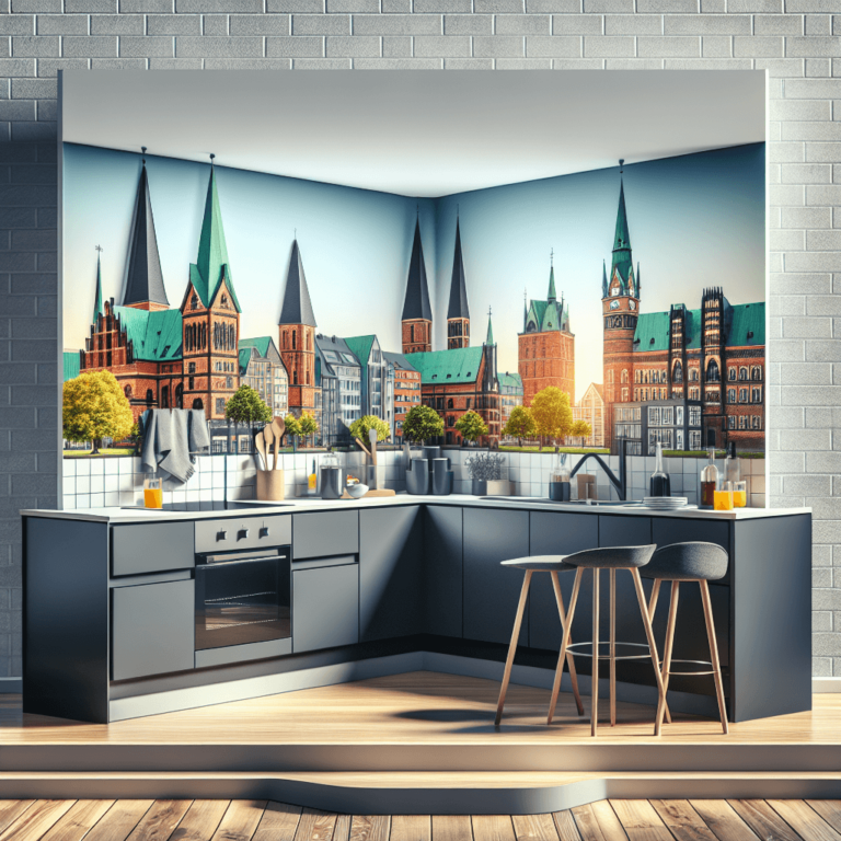 anthrazitfarbene Küche in G-Form-Lübeck