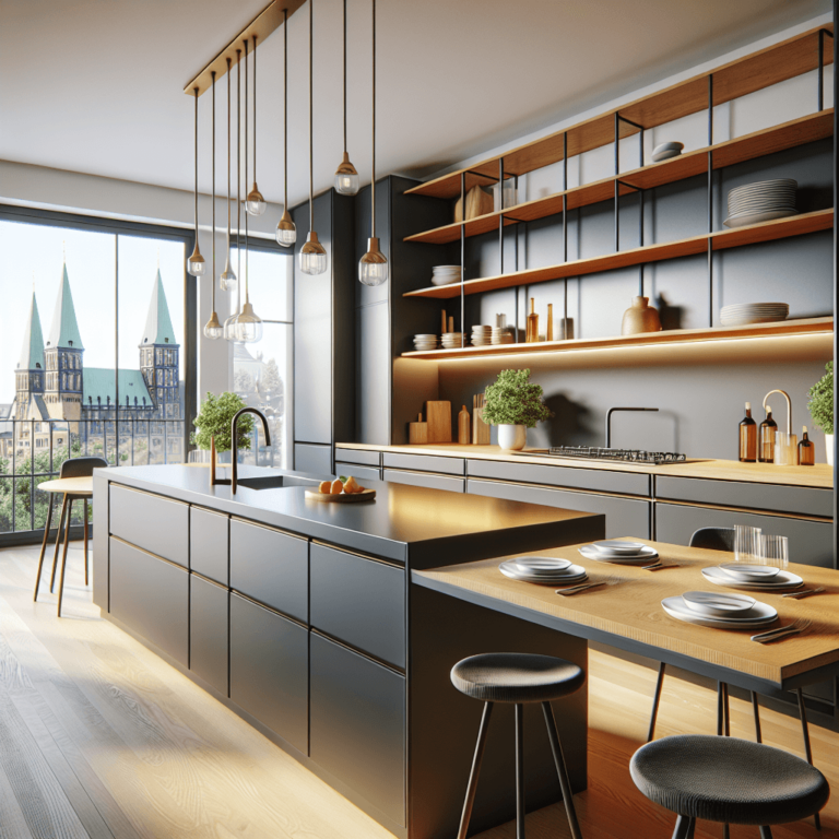 anthrazitfarbene Singleküche-Lübeck