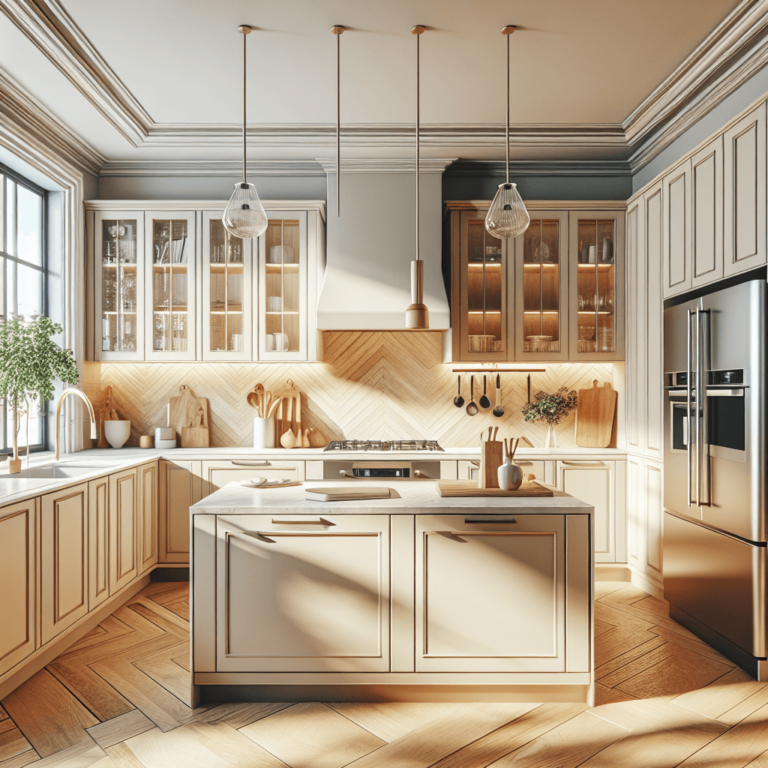 beige Design Küche-Lübeck