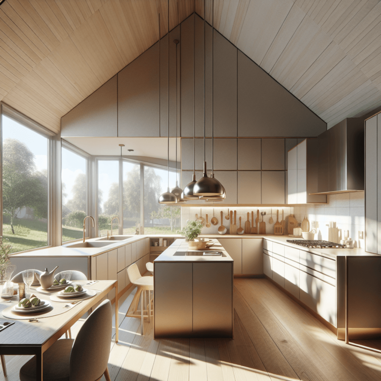 beige Küche für Dachschräge-Lübeck