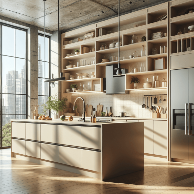 beige Küche im Loftstil-Lübeck