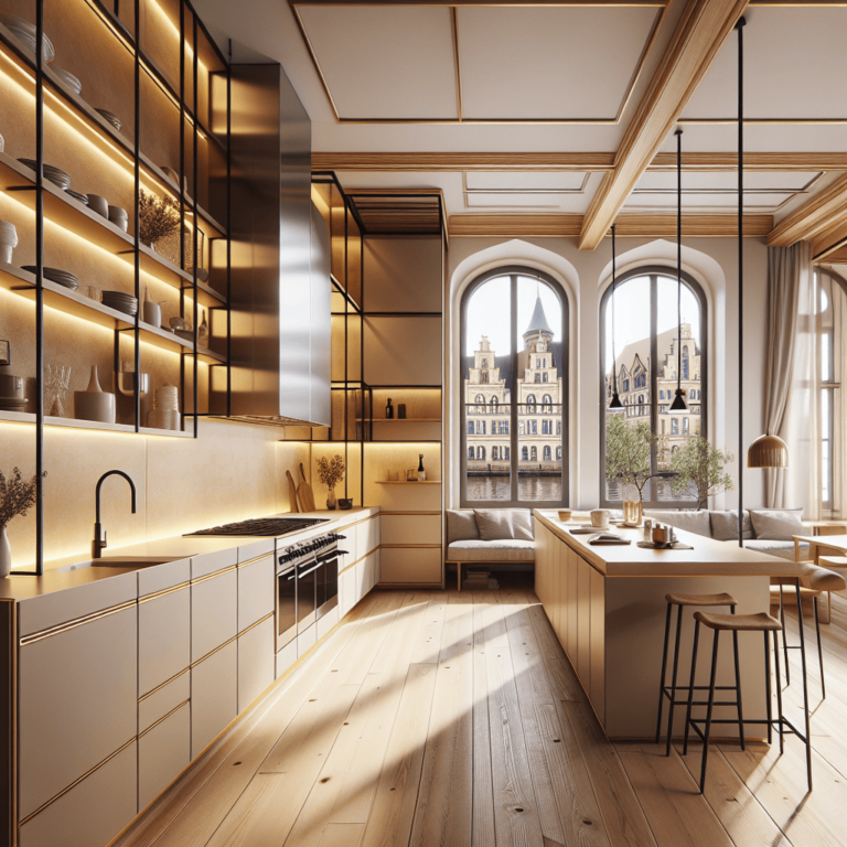 beige Küche im asiatischen Stil-Lübeck