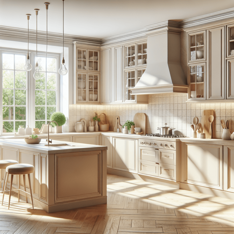 beige Küche in L-Form-Lübeck