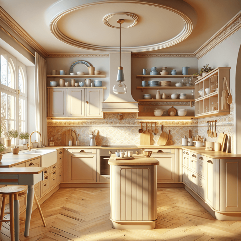 beige Retro Küche-Lübeck