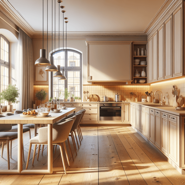 beige Schwebende Küche-Lübeck