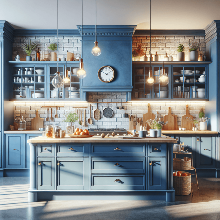 blaue Amerikanische Küche-Lübeck