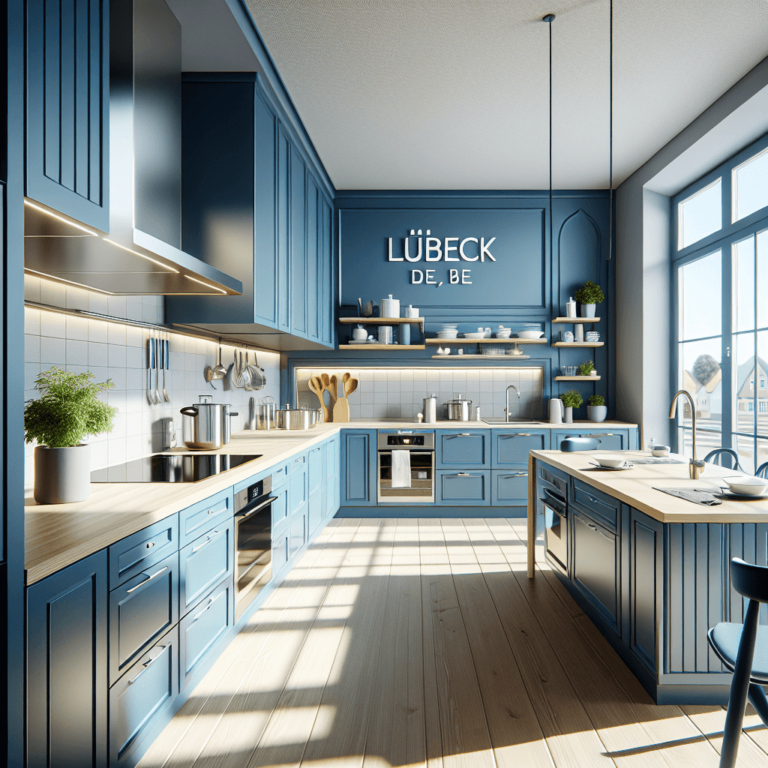 blaue Barrierefreie Küche-Lübeck