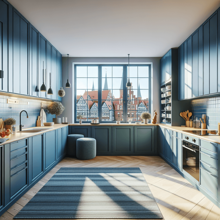 blaue Modulare Küche-Lübeck