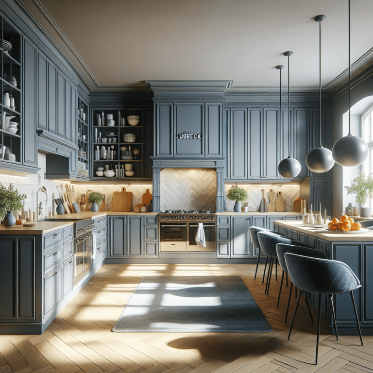 blaugraue Komplett Küche-Lübeck