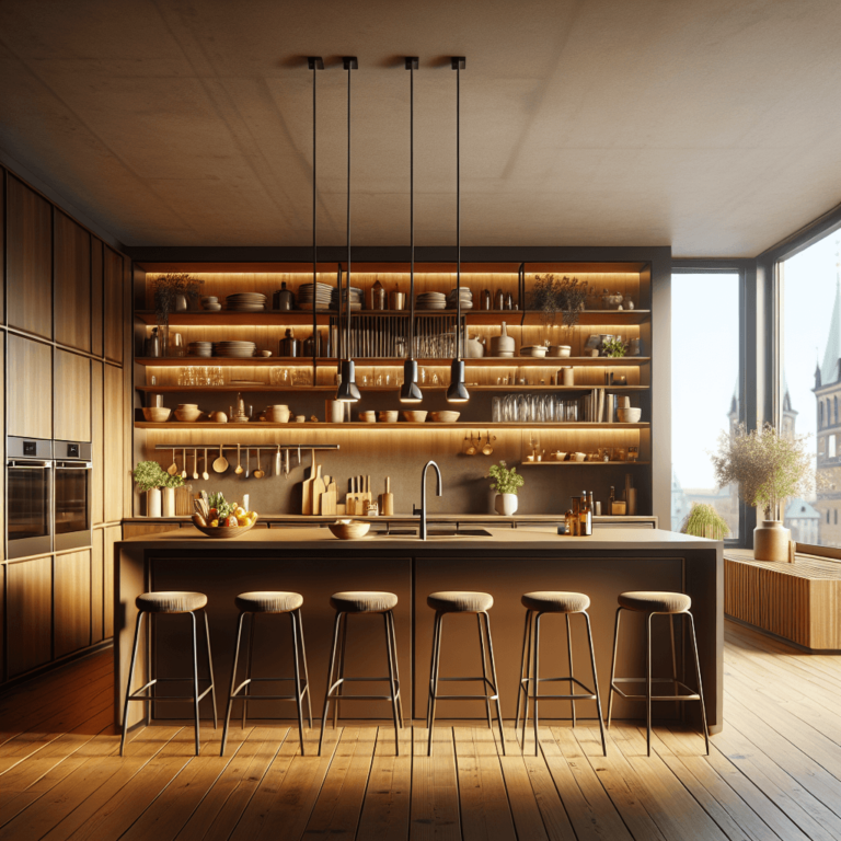 braune Freistehende Küche-Lübeck