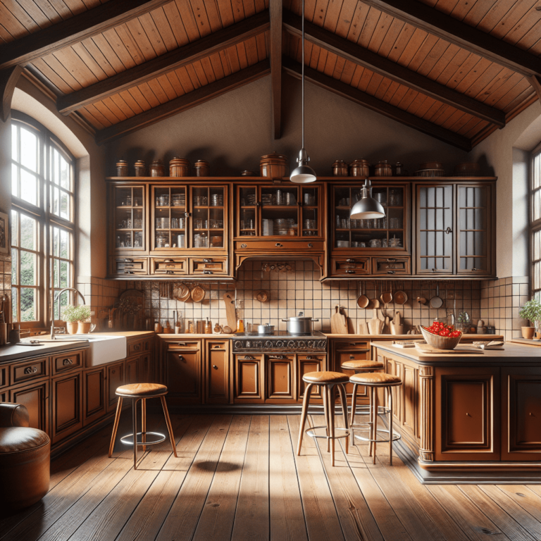 braune Retro Küche-Lübeck