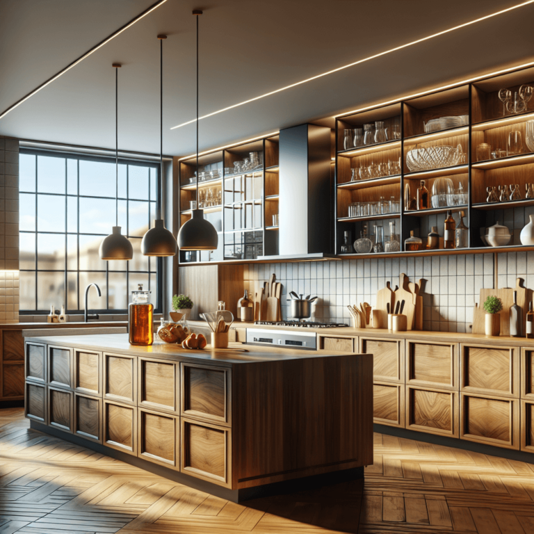 braune mehrzeilige Küche-Lübeck