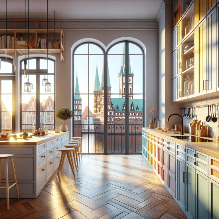 bunte Barrierefreie Küche-Lübeck