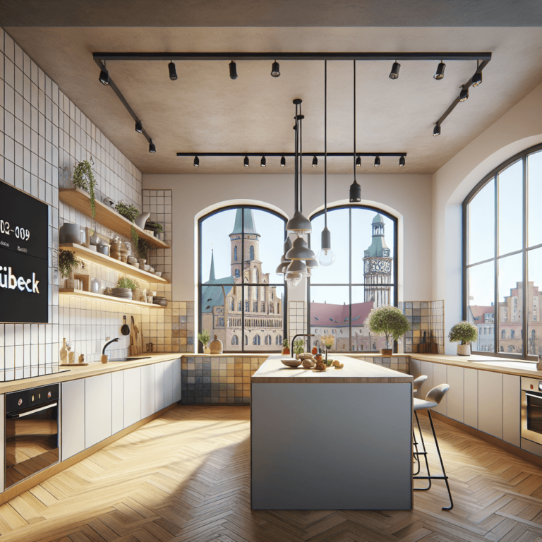 bunte Freistehende Küche-Lübeck