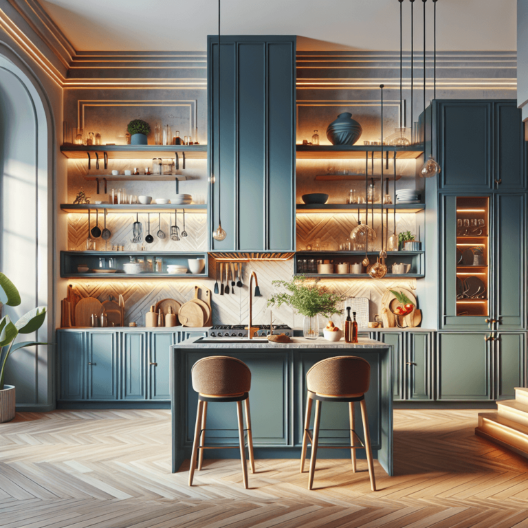 bunte Küche im Art-Deco-Stil-Lübeck