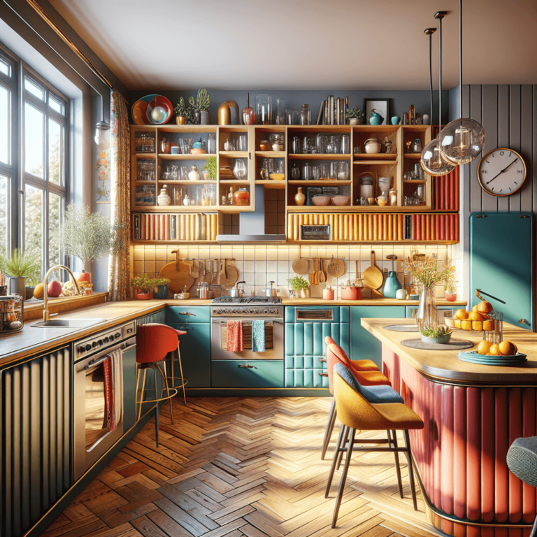 bunte Retro Küche-Lübeck