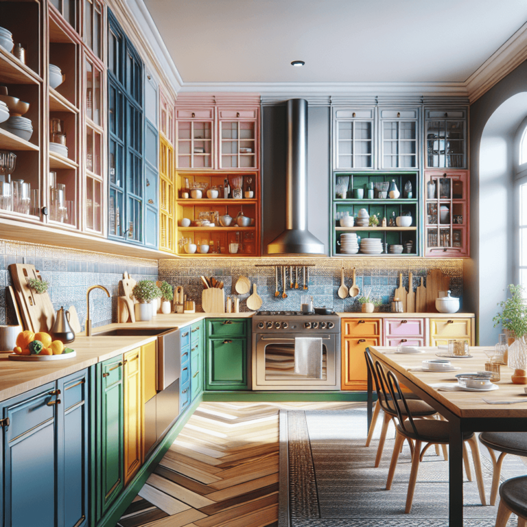 bunte mehrzeilige Küche-Lübeck