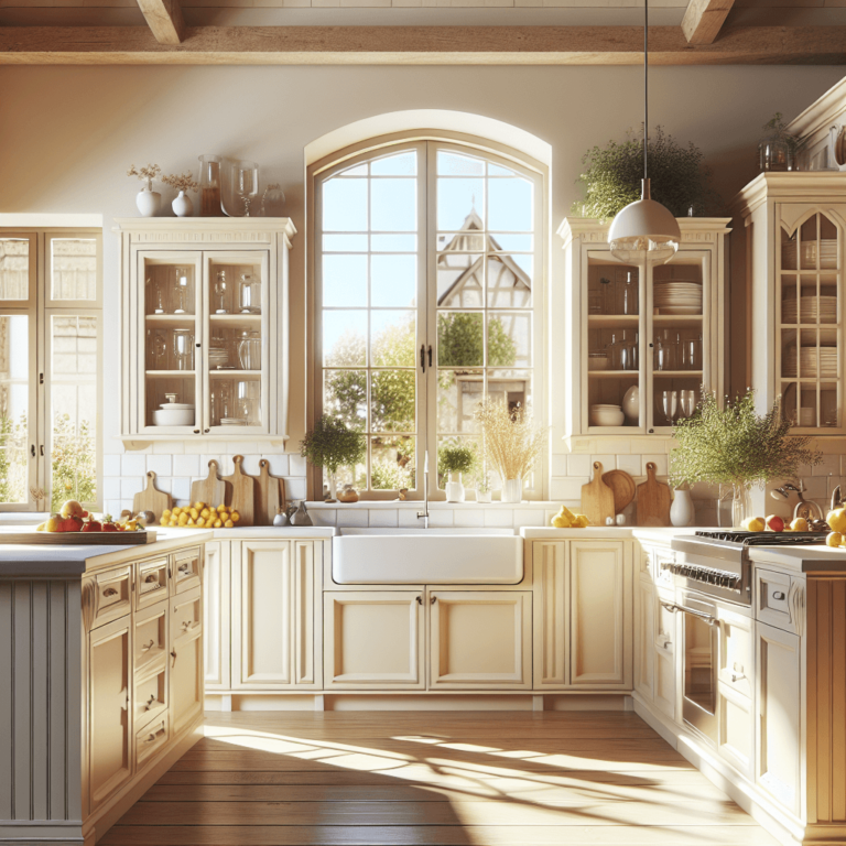cremefarbene Küche im Bauernhausstil-Lübeck