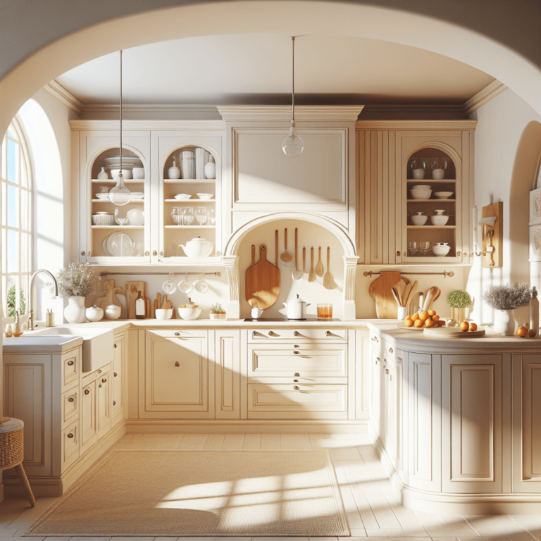 cremefarbene Mediterrane Küche-Lübeck