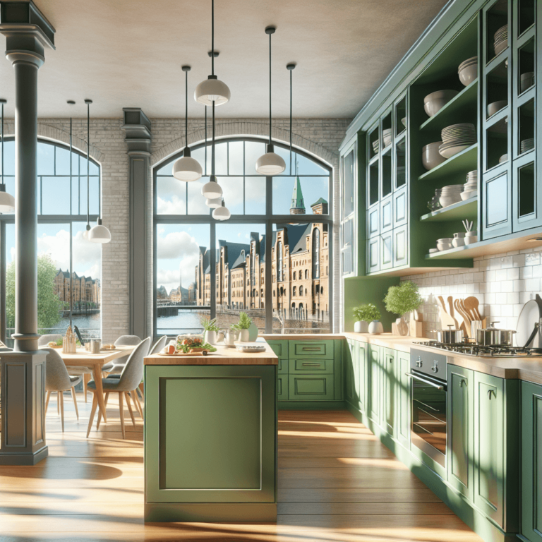 grüne Amerikanische Küche-Lübeck