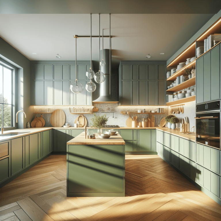 grüne Anrichte Küche-Lübeck