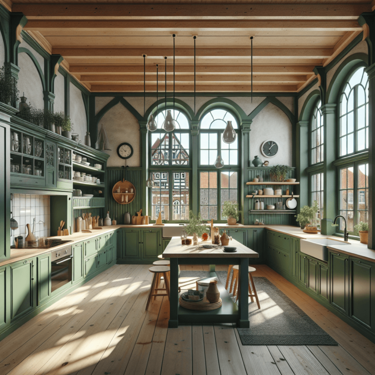 grüne Design Küche-Lübeck