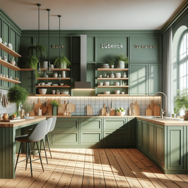 grüne Komplett Küche-Lübeck