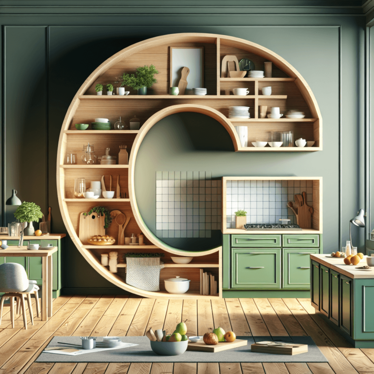 grüne Küche in G-Form-Lübeck