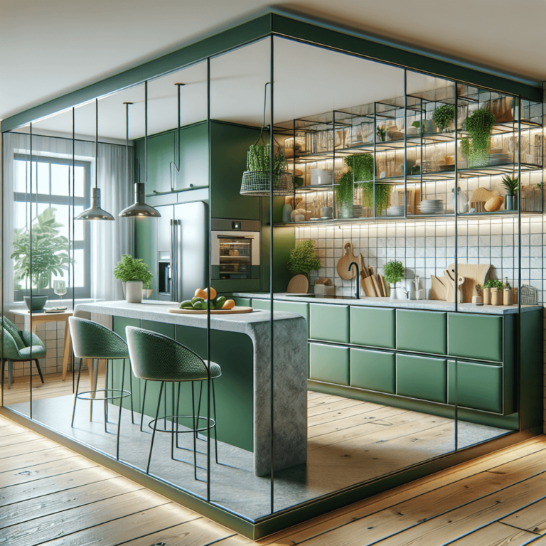 grüne Schwebende Küche-Lübeck