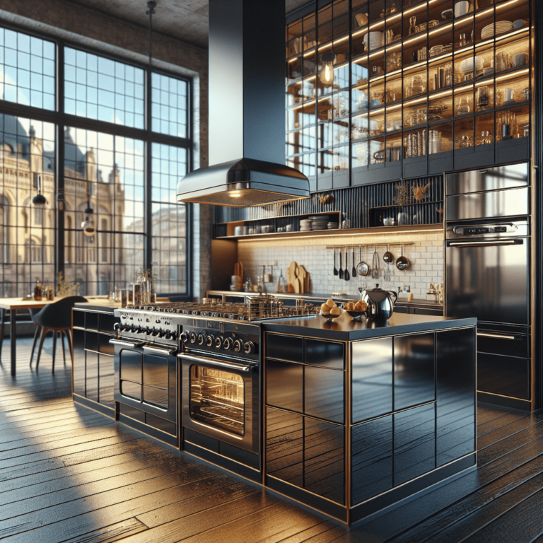 hochglanz Industrial Style Küche-Lübeck