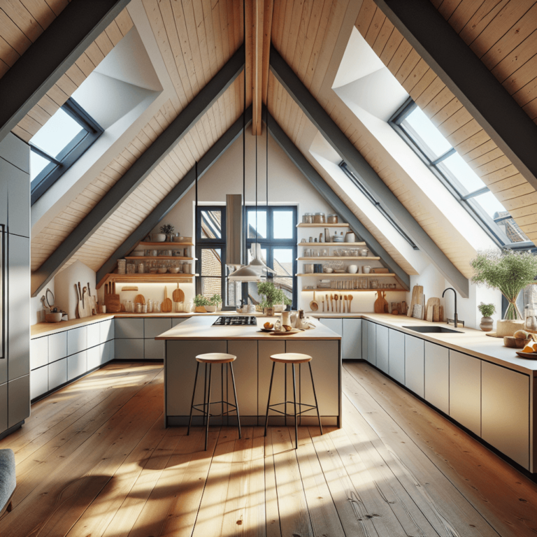 hochglanz Küche für Dachschräge-Lübeck