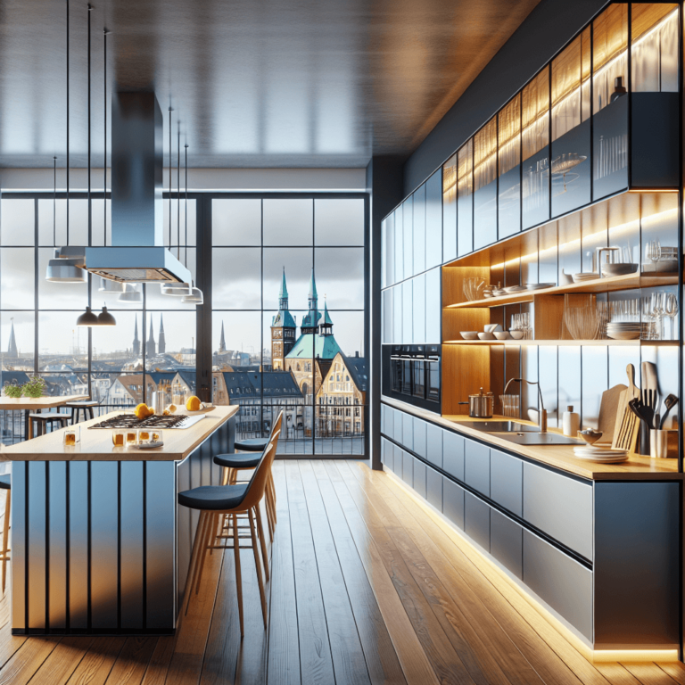 hochglanz mehrzeilige Küche-Lübeck