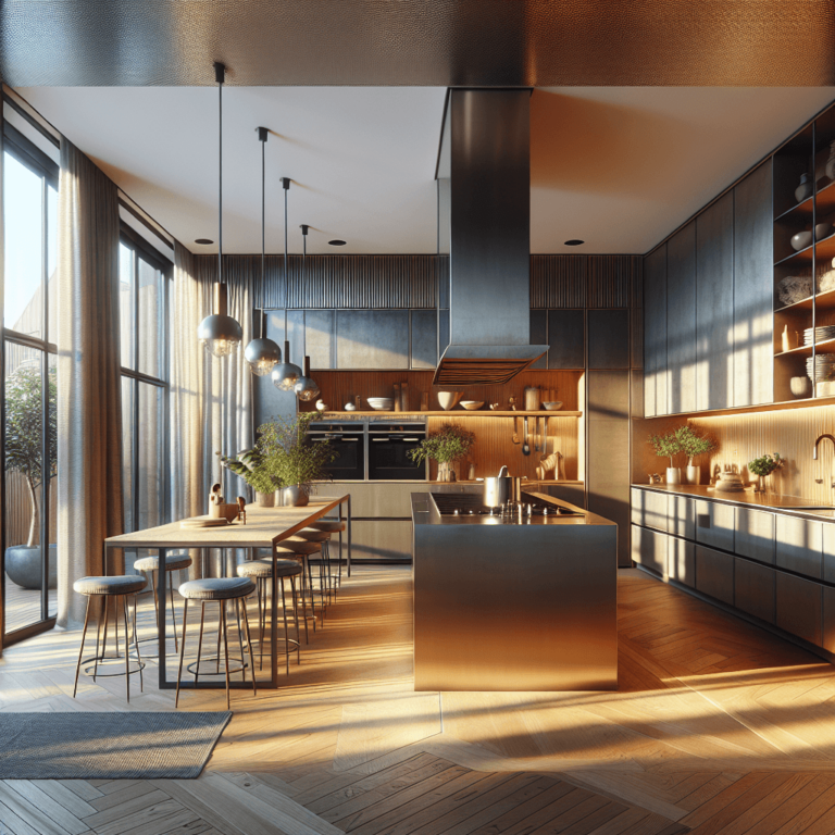 matte Küche mit Stahlakzenten-Lübeck