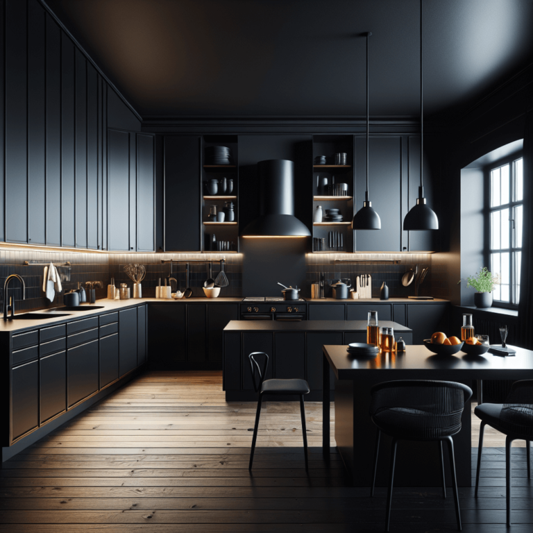 schwarze Komplett Küche-Lübeck