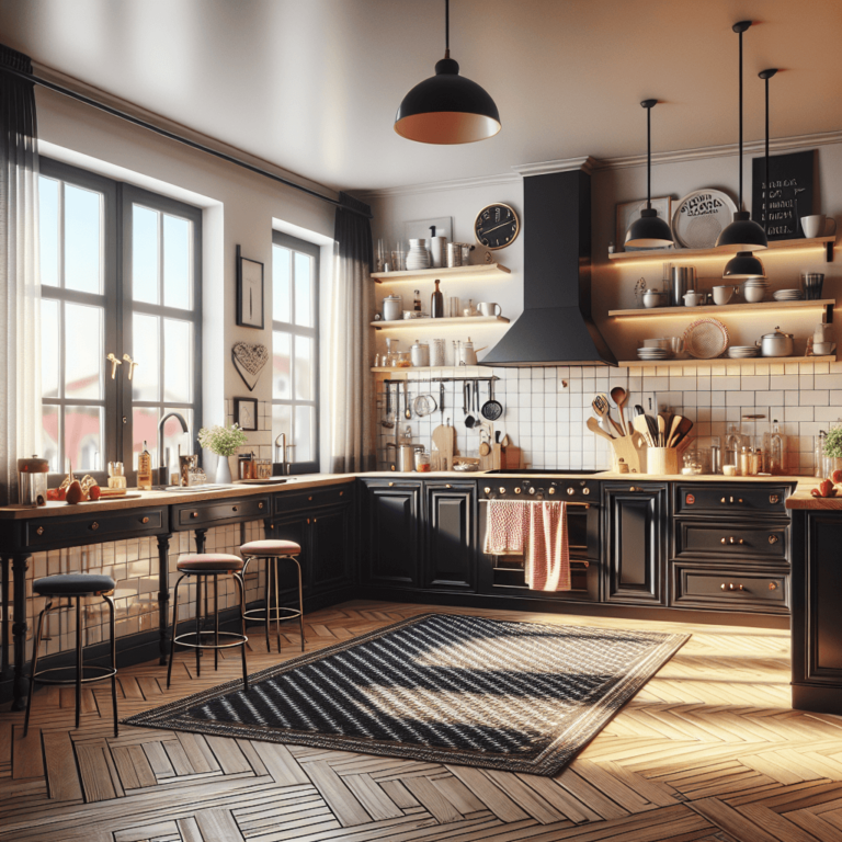 schwarze Retro Küche-Lübeck