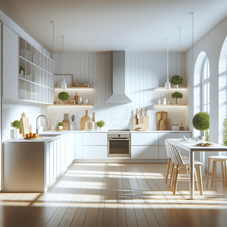 weiße Barrierefreie Küche-Lübeck