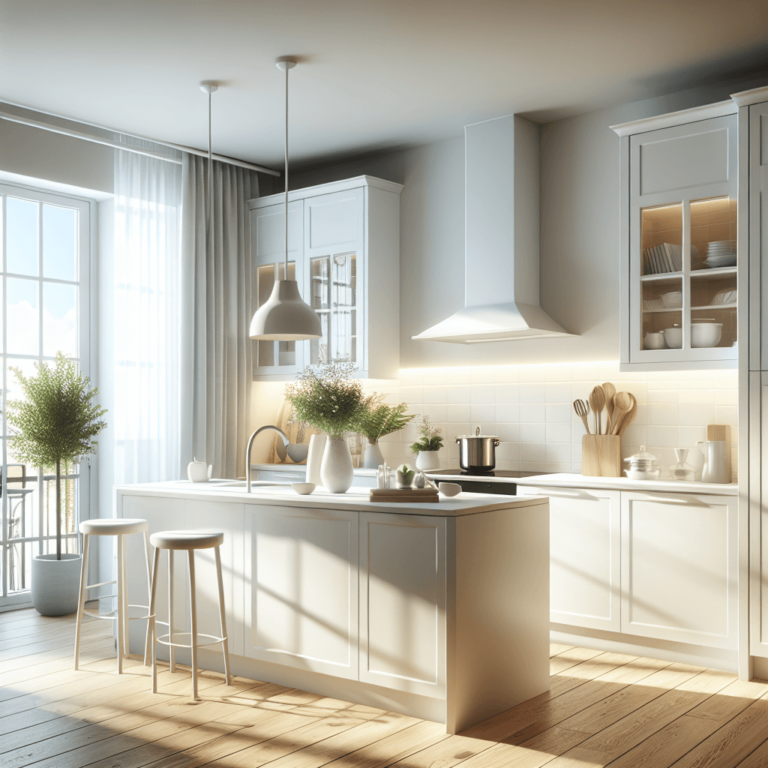 weiße Design Küche-Lübeck