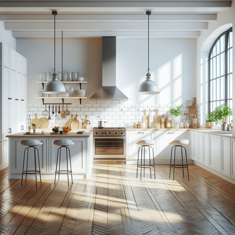 weiße Industrial Style Küche-Lübeck