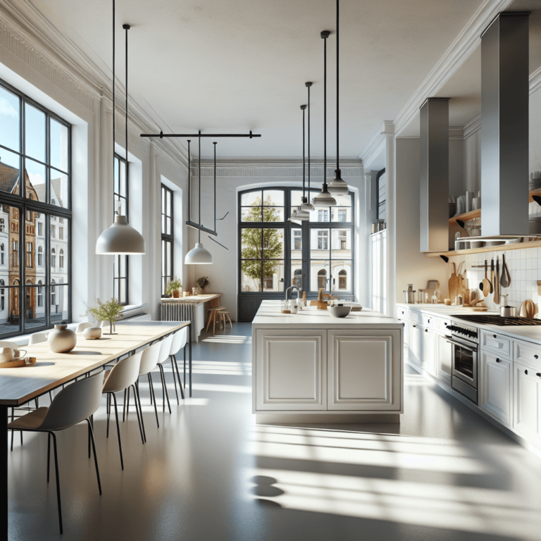 weiße Industrielle Küche-Lübeck