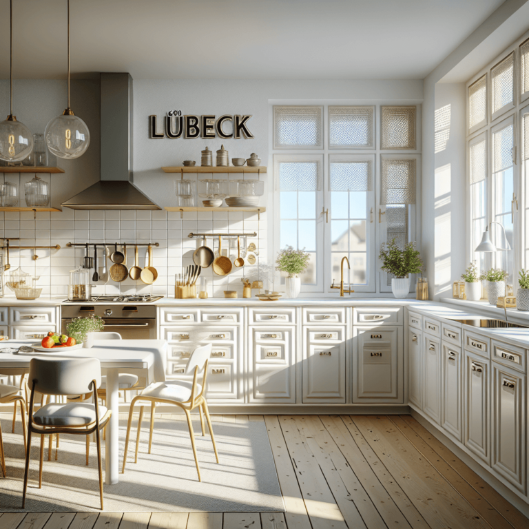 weiße Retro Küche-Lübeck