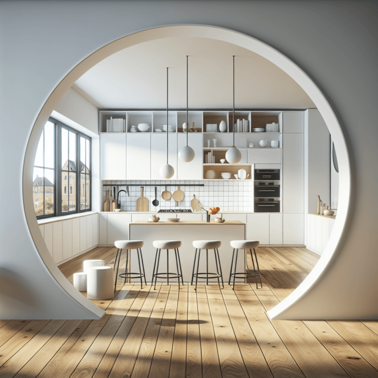 weiße Rondell Küche-Lübeck