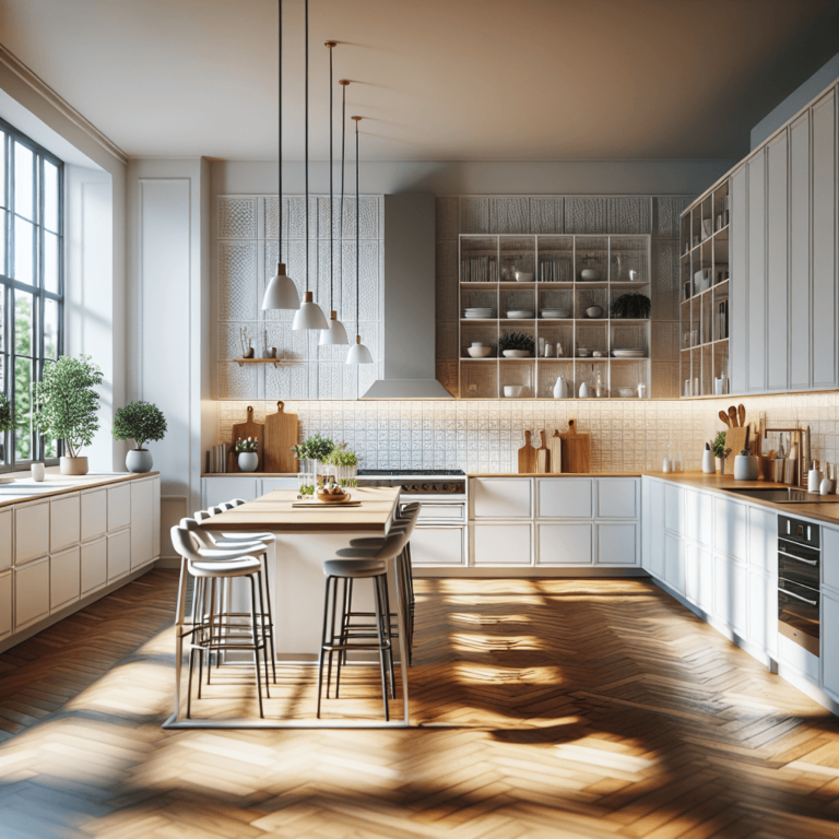 weiße mehrzeilige Küche-Lübeck